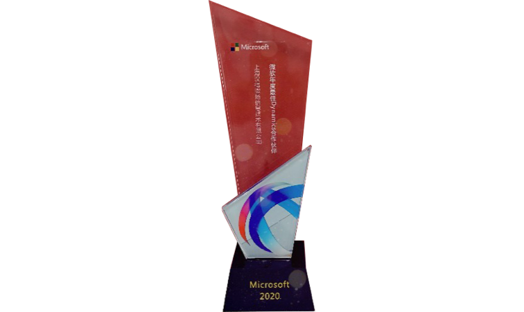 微软FY20年度最佳Dynamics合作伙伴奖